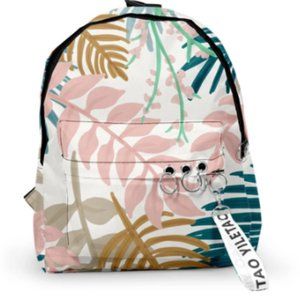 Trendy Leaf pattern School Bags Travel Bags Boys Girls Cute Small Bags 3D Print